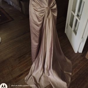 Gorgeous Long Strapless Formal Long Train